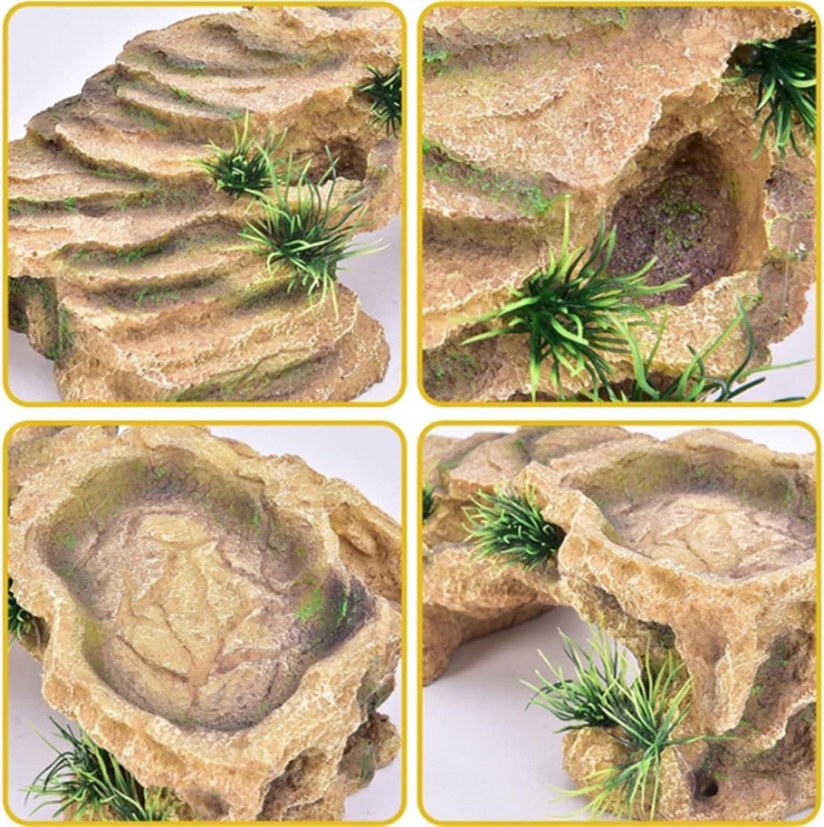 Cachette En Bois Pour Reptiles, Tortues, Lézard, Araignée, Cachette En Bois Pour Terrarium Et