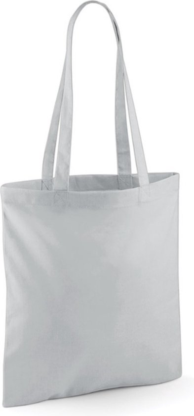 Sac en coton gris clair 42 x 38 cm