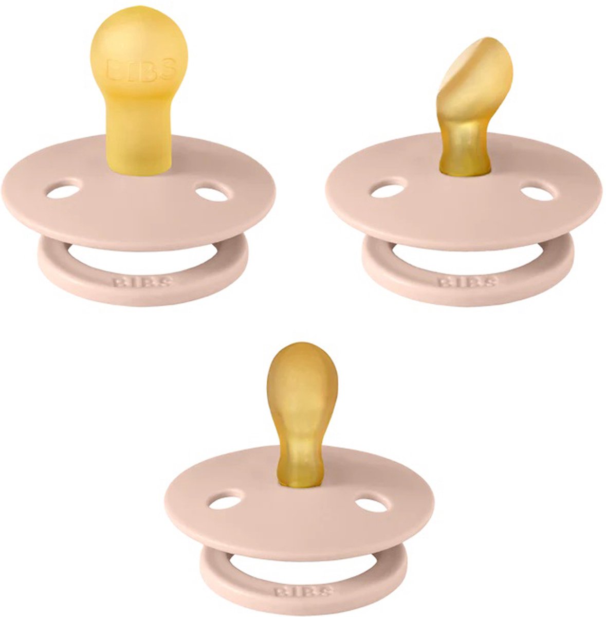 Goedkoopste BiBs Try-It Fopspeen - 3 Stuks - 0-6 Mnd - Blush