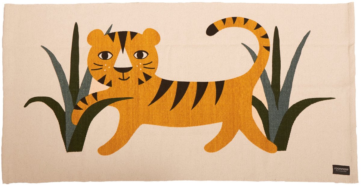Roommate Tiger Vloerkleed Yellow Ochre