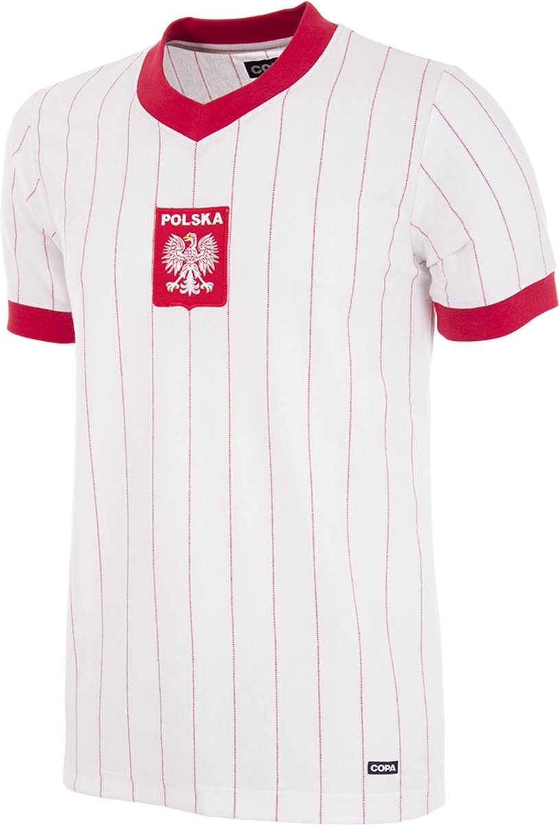COPA Football - Polen 1982 - Retro Voetbalshirt - Heren - L - Wit