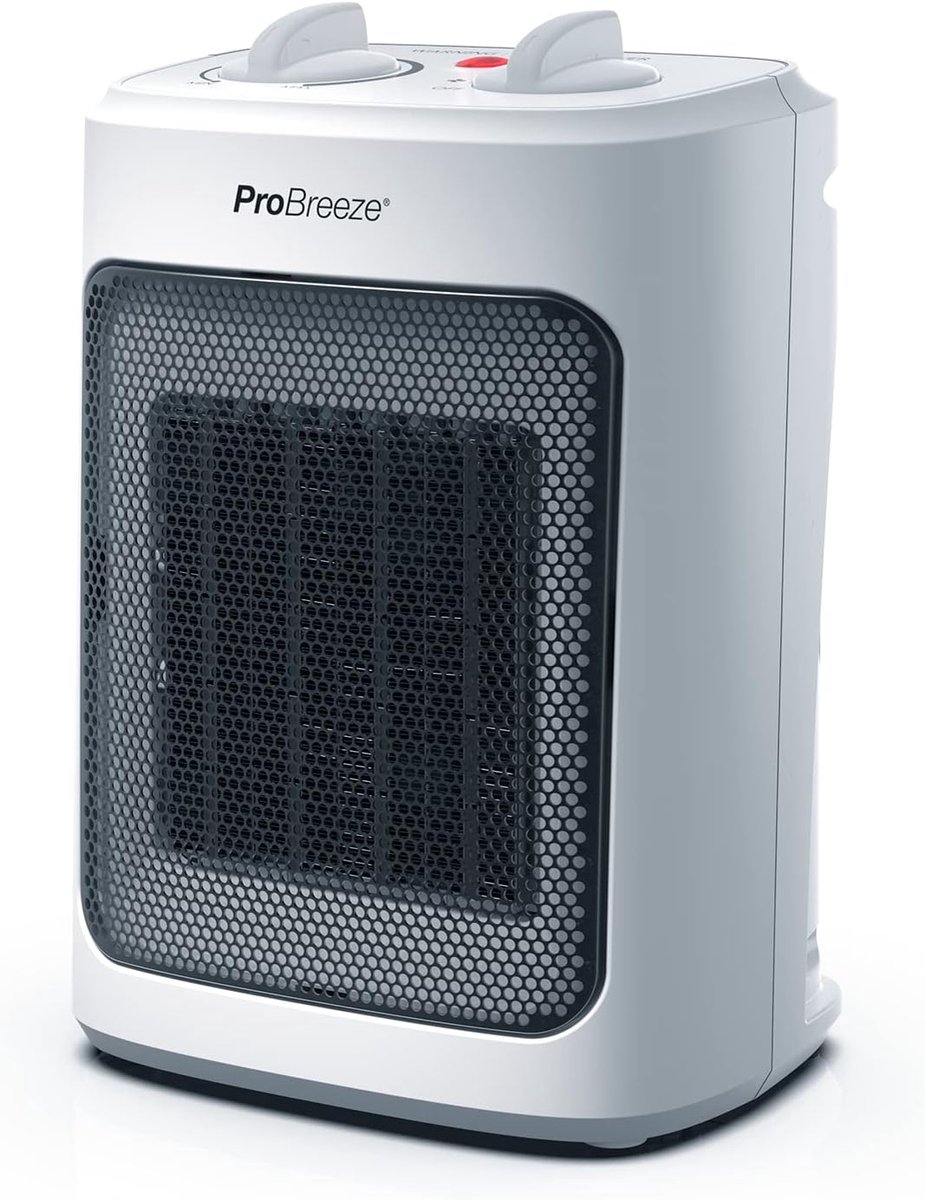 Keramische Ventilatorkachel 2000W – Elektrische Verwarming met Oscillatie en Veiligheidsfuncties