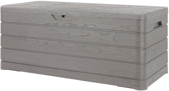 Toomax Dolomiti opbergbox met deksel - 640L - Grijs - Kunststof - Waterdichte kussenbox voor buiten in de tuin