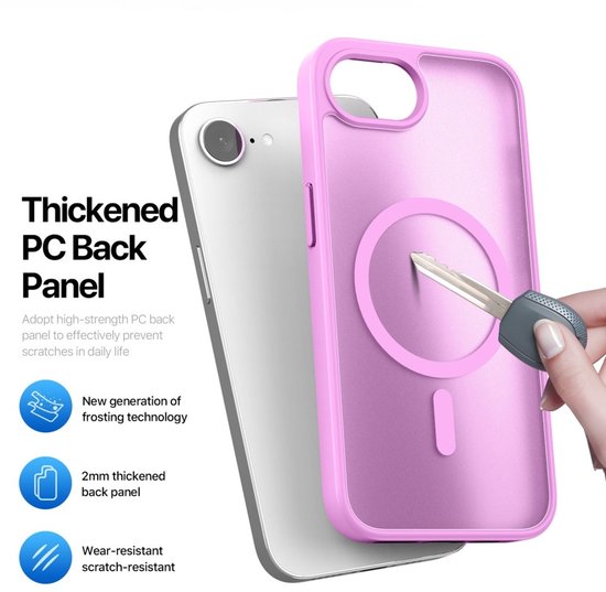 Dux Ducis - Coque de téléphone compatible avec Apple iPhone 16E - Coque arrière - Série Yind - Rose