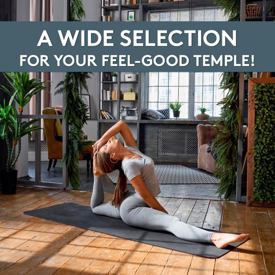 Yogamat 180 x 60 cm inclusief draagriem - gymnastiek- en fitnessmat extra antislip 4 mm dik - mat voor sport en yoga - sportschool oefeningen - thuis € LILENO SPORTS van LILENO SPORTS — afbeelding 2