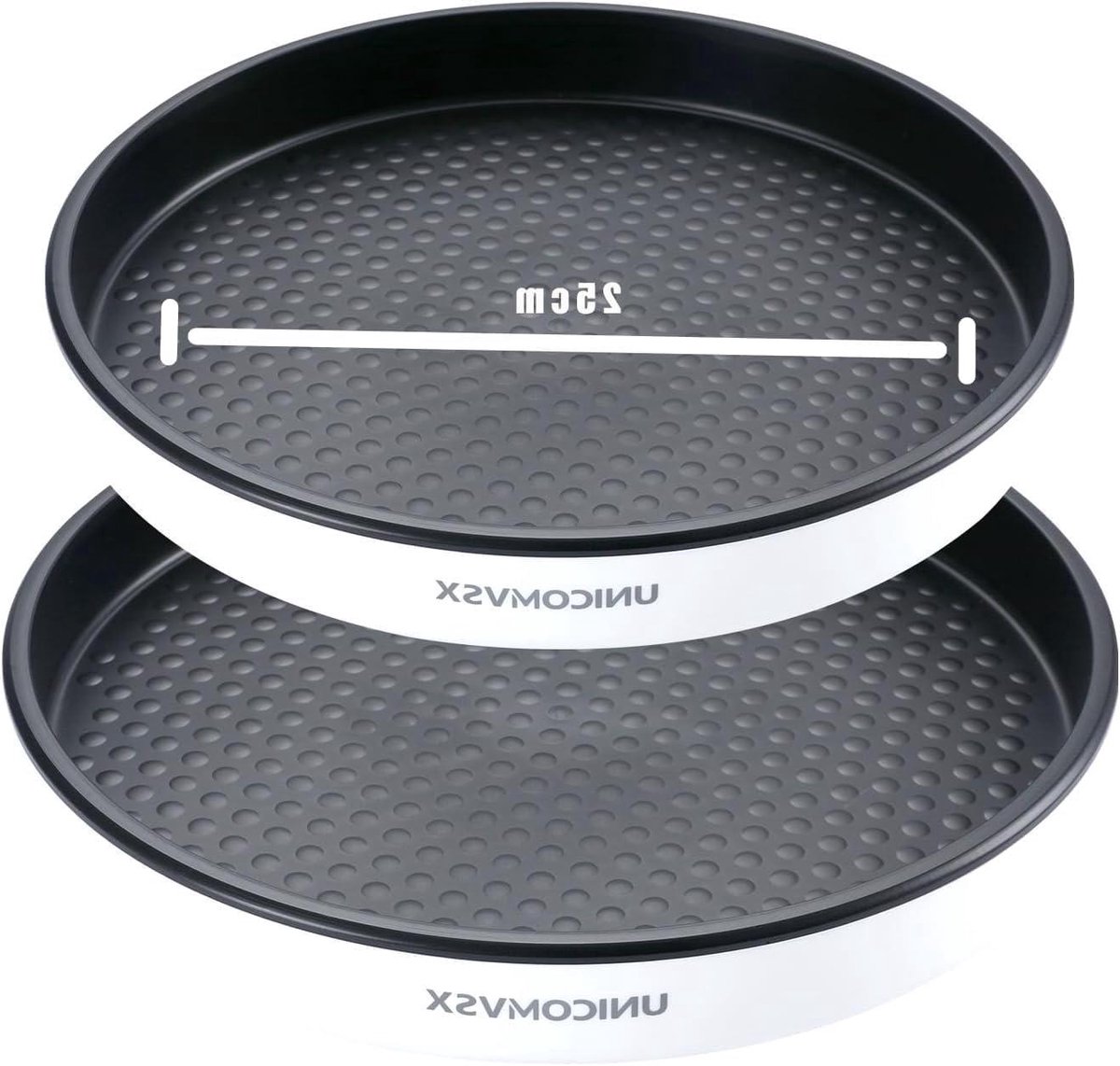 Draaitafel Organizer - Specerijen Roterende Organizer - 2-delig - Zwart - 25 cm