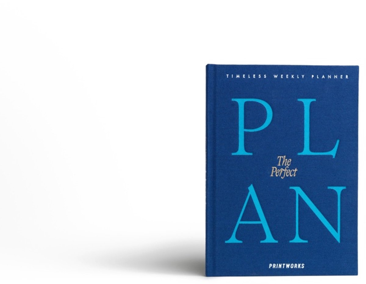 Printworks Weekplanner - The Perfect Plan - Blauw