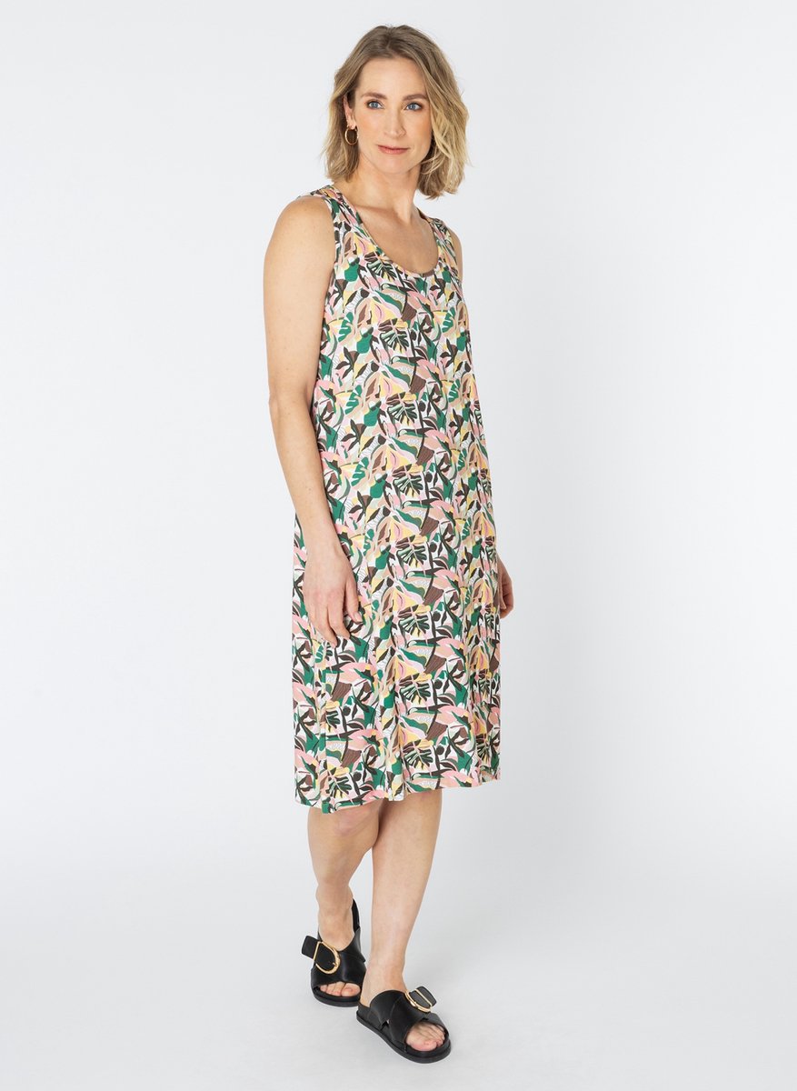 ES&SY Maya Dresses - Summer White/Multi-C - maat 42