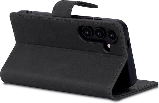 Étui Casemania pour Samsung Galaxy S25 Plus - Gris anthracite - Étui en cuir