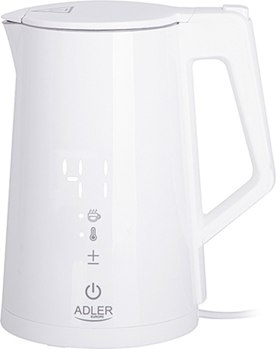 Adler AD 1345 wit Waterkoker met LED-display & temperatuurregeling 1,7L STRIX