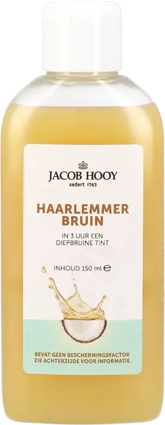 Jacob Hooy Haarlemmer Bruin: 3 uur voor een diepbruine tint, inhoud 150 ml.