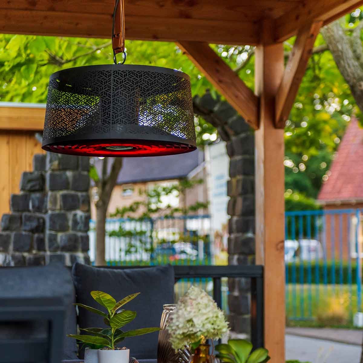 Sunred Moderna Artix Ultra 2000 W - Chauffage de terrasse suspendu - Noir