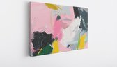 Saammp Canvas Schilderij - Roze - Abstract kunstwerk - 40x30 - Foto op canvas - Wanddecoratie - Muurdecoratie Woonkamer - Slaapkamer decoratie - Canvas Print