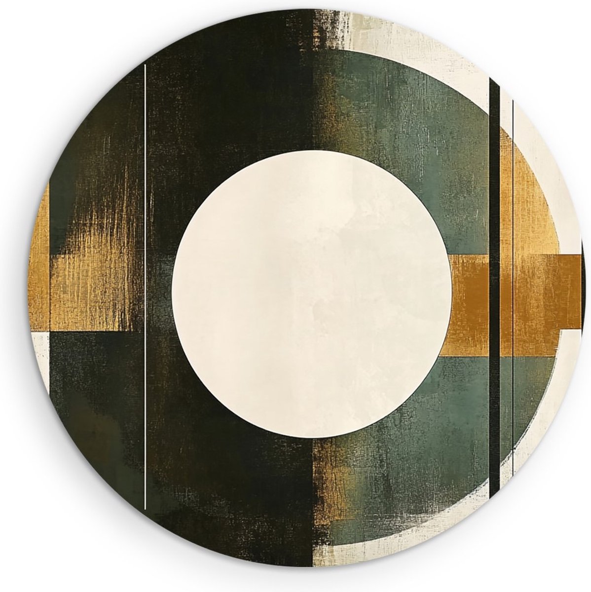 Saammp Muurcirkel Hout - Cirkels - Kleurrijk - Abstracte Wanddecoratie Cirkel - Ø 30 - Wandcirkel - Wanddecoratie Cirkel - Muurdecoratie Woonkamer - Kantoor Decoratie