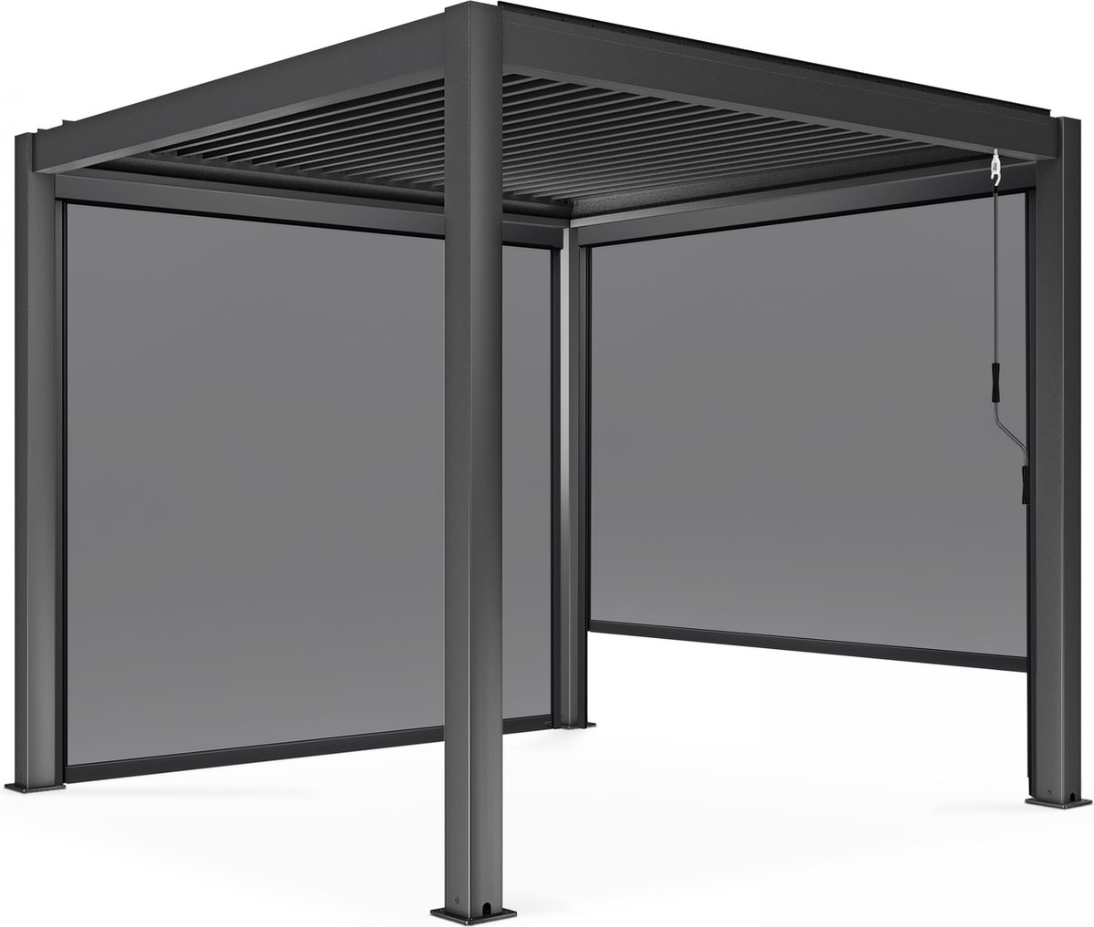 Oviala - Bioklimatische pergola van 3x3m met 2 zonneschermen van 266 x 234m - Athenes