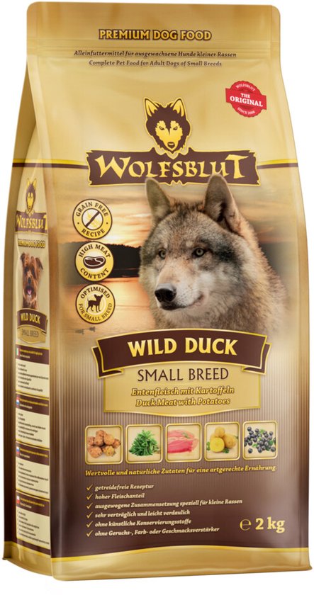 Wolfsblut Wild Duck S-breed - 3 x 2 kg - Voordeelverpakking