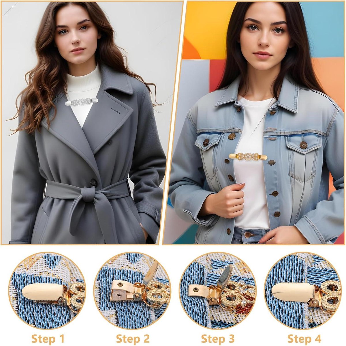 Garland Cardigan Clips voor Dames Jurk Fit Clip Verouderde Cinch-clip Trui Clip