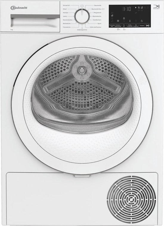 Bauknecht BT 84D WWS | Warmtepompdroger | 8 kg | Taal display Duits