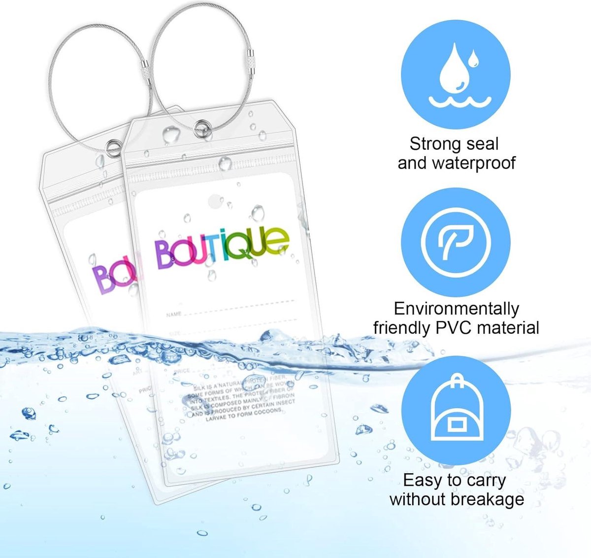 Aida Kofferlabel voor cruises, robuuste waterdichte pvc, transparante cruise -bagagelabel voor mijn schip, kofferhanger, cruise, met schroefbare metalen band (4