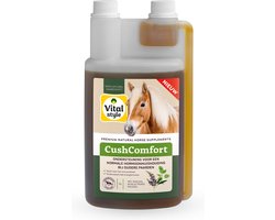 Vitalstyle CushComfort - Paarden Supplementen - Ondersteuning voor een normale hormoonhuishouding bij oudere paarden - Goed voor het zenuwstelsel - Ondersteunt het energieniveau - 1L