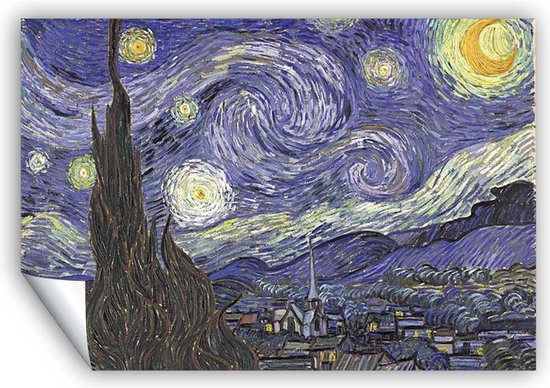 Van Gogh Sterrennacht Poster - Schilderij - Foto - Print - Groot - Canvas