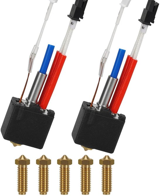 IdeaFormer Neues Upgrade Hotend aus Ganzmetall für Bambulab, Hochtemperatur Extruder Hotend mit Silikon Socke, Düse aus gehärtetem Stahl, 0,4mm Kit für Bambu Lab X1 X1C P1P P1S 3D Drucker