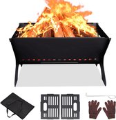 Bol.com Premium outdoor vuurkorf - draagbaar en inklapbaar - 1 stuk aanbieding