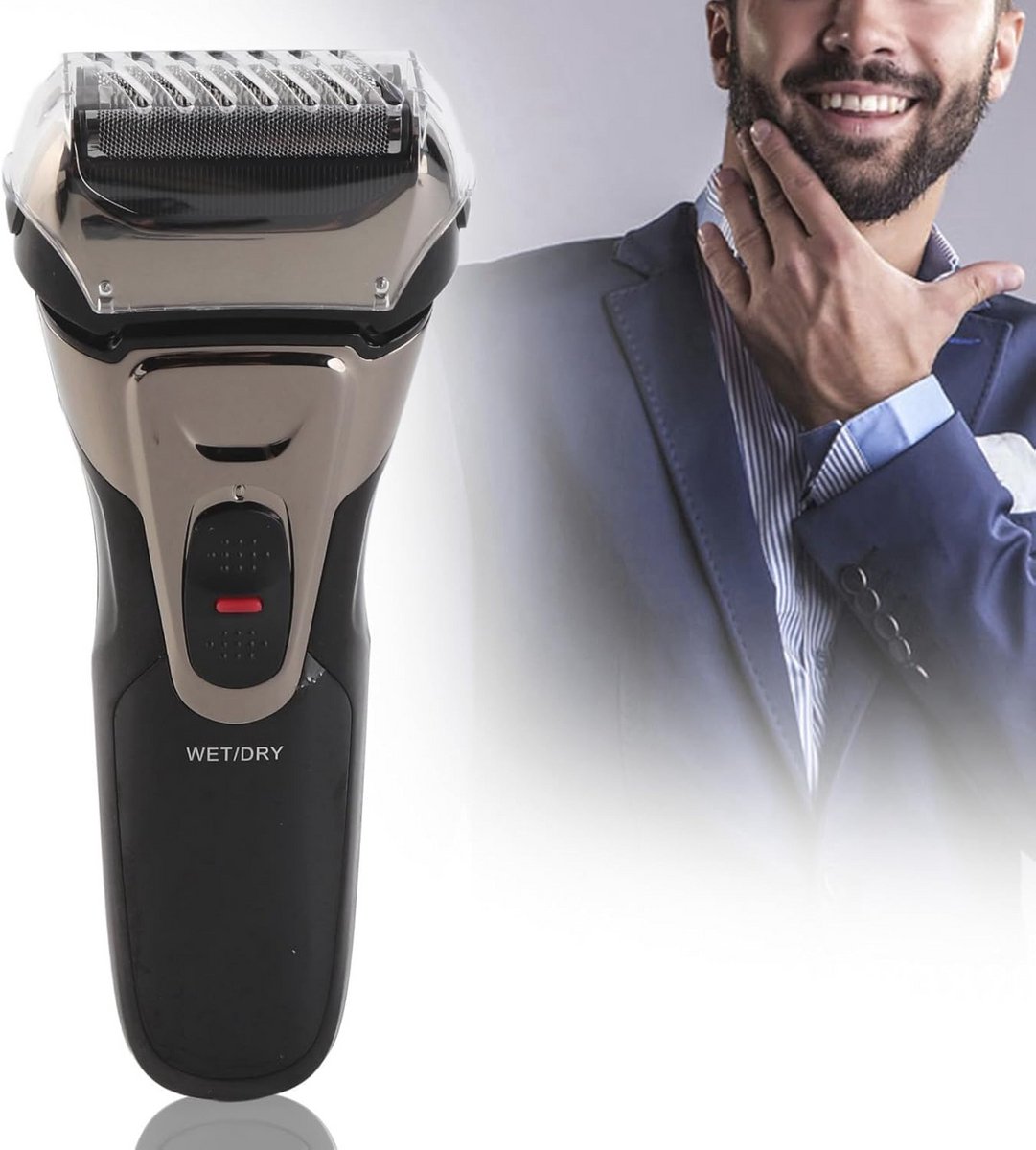 Draagbaar Waterdicht Elektrisch Scheerapparaat voor Mannen - USB Oplaadbaar Scheermes
