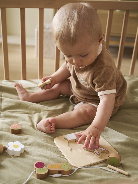 Vertbaudet Coffret 3 jeux d'éveil en bois FSC®