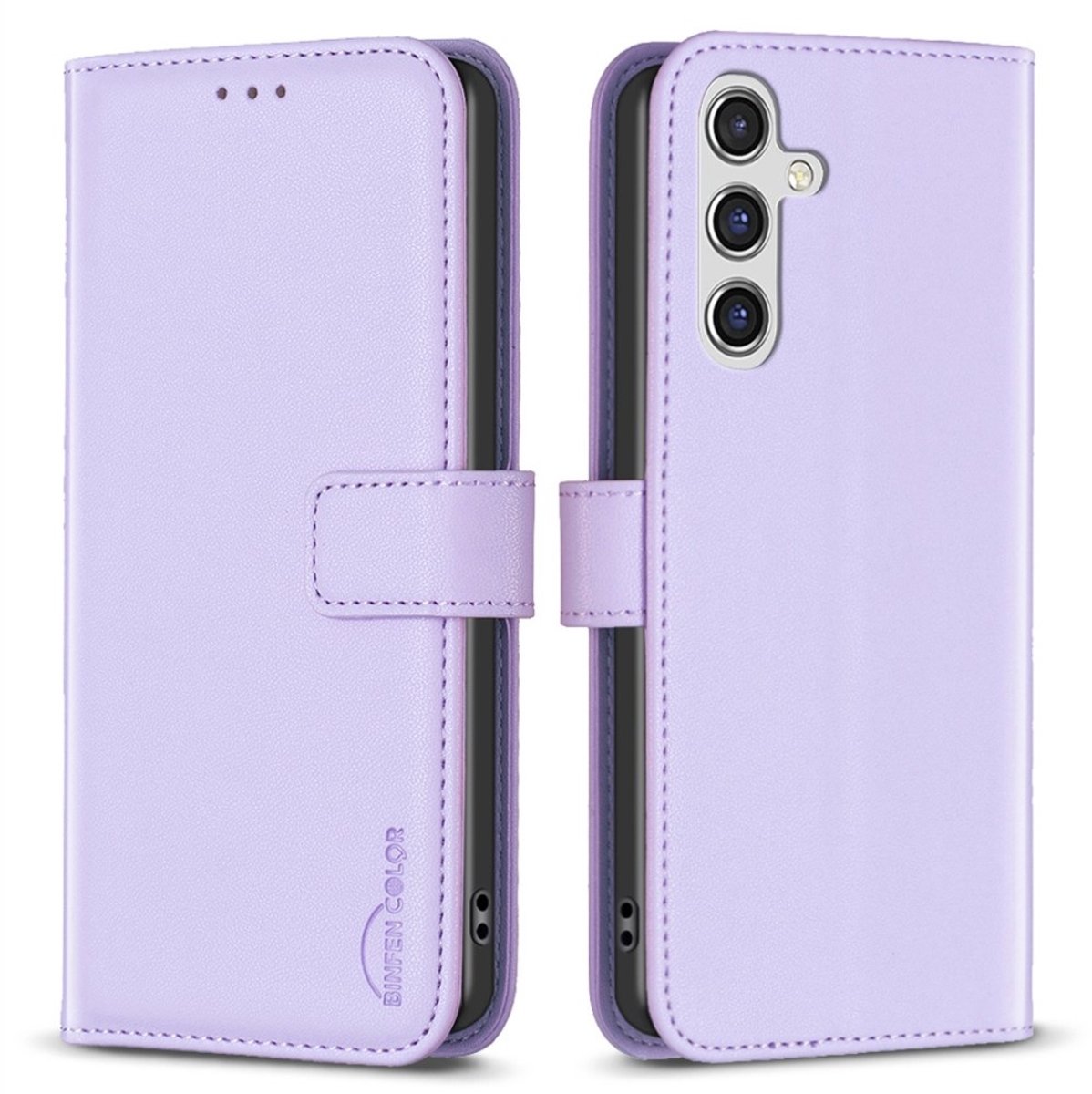 BINFEN Hoesje - Geschikt voor Samsung Galaxy A56 Hoesje - BINFEN Book Case - Lavendel