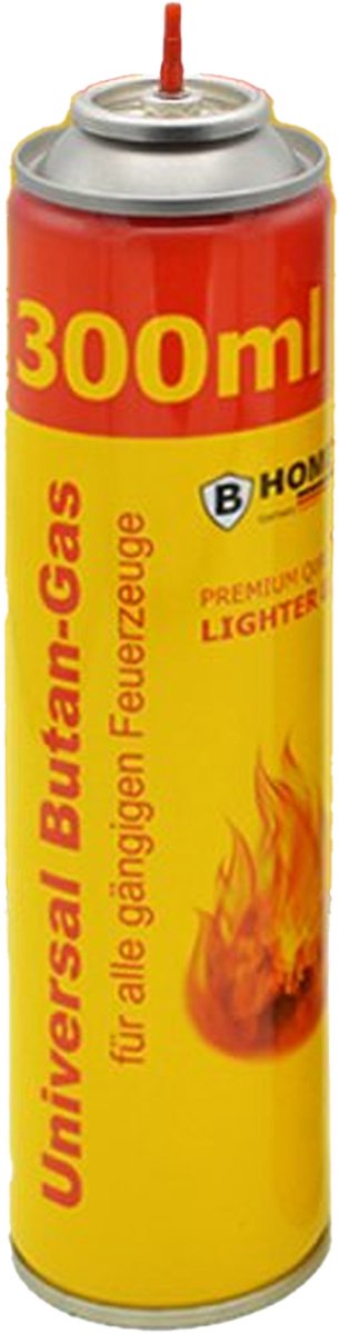 B-Camping Aansteker gas - 300 ml - butaan gasfles - navulling - voor kooktoestellen/aanstekers van Benson — afbeelding 2