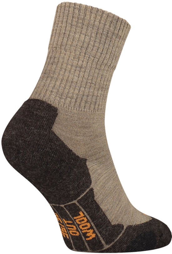 Soga - 2-Pack - Quarter Wandelsokken - Versterkte Duurzaamheid - Heren / Dames - beige - 43-45 - S12