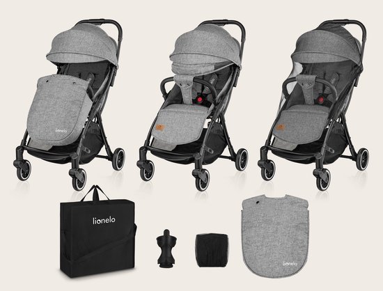 Lionelo Buggy Julie One - Kinderwagen Premium - Automatisch opvouwen - Wandelwagen tot 22 kg - Comfortabele zitje van LIONELO — afbeelding 2