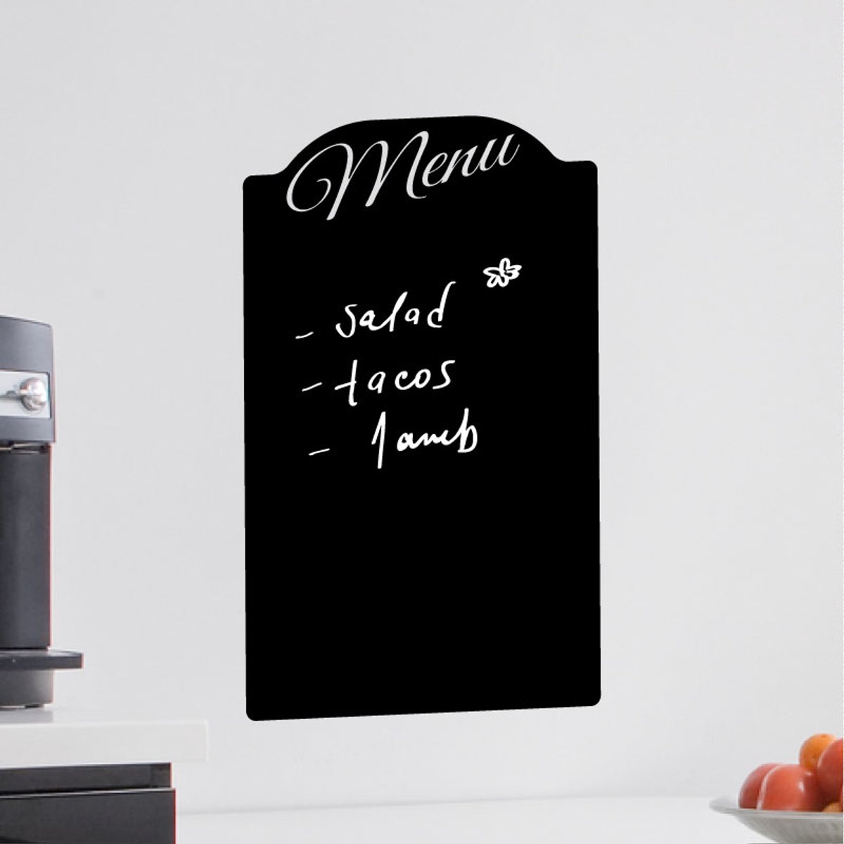 Ambiance Sticker Schoolbordsticker - uitwisbare zelfklevende muurstickers - RESTAURANTMENU - 25x40cm Multi color