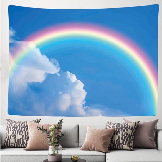Ulticool - Décoration de chambre d'enfant arc-en-ciel - Tenture murale - 200x150 cm - Groot tapisserie - Affiche