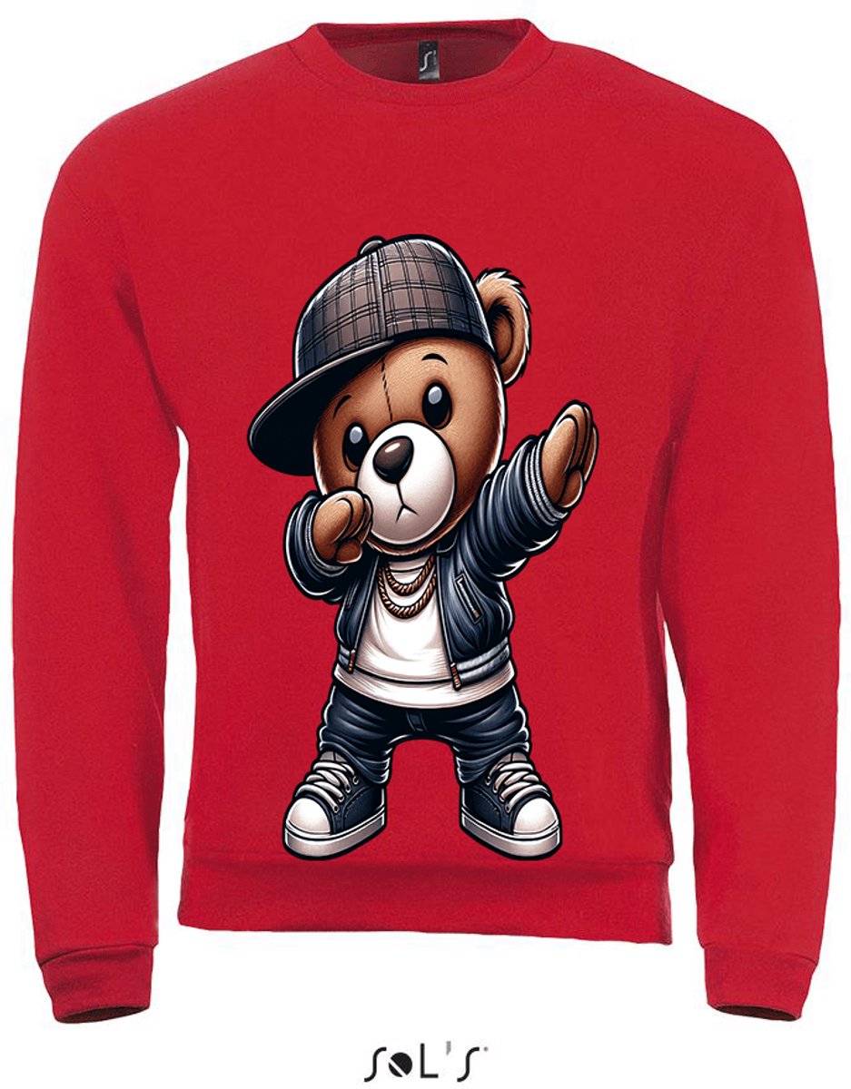 Sweatshirt 2-195 Dapping Teddy - 4xL, Rood
