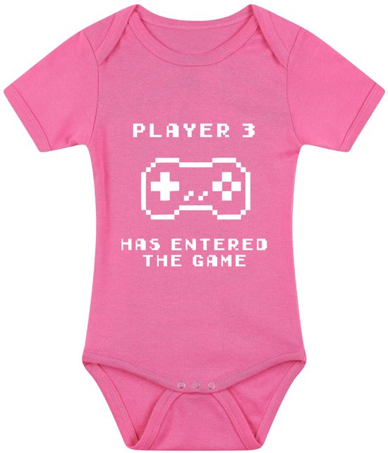 Baby Romper Gamer Cadeau - Kind Player 3 & Ouders Player 1 en 2 - Gaming Rompertje