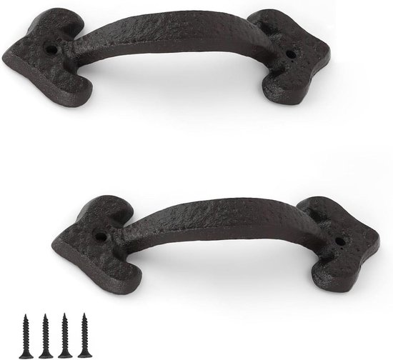 Mikikit 2 Stuks Vintage Messing Konijnenhandvat Robuust Messing