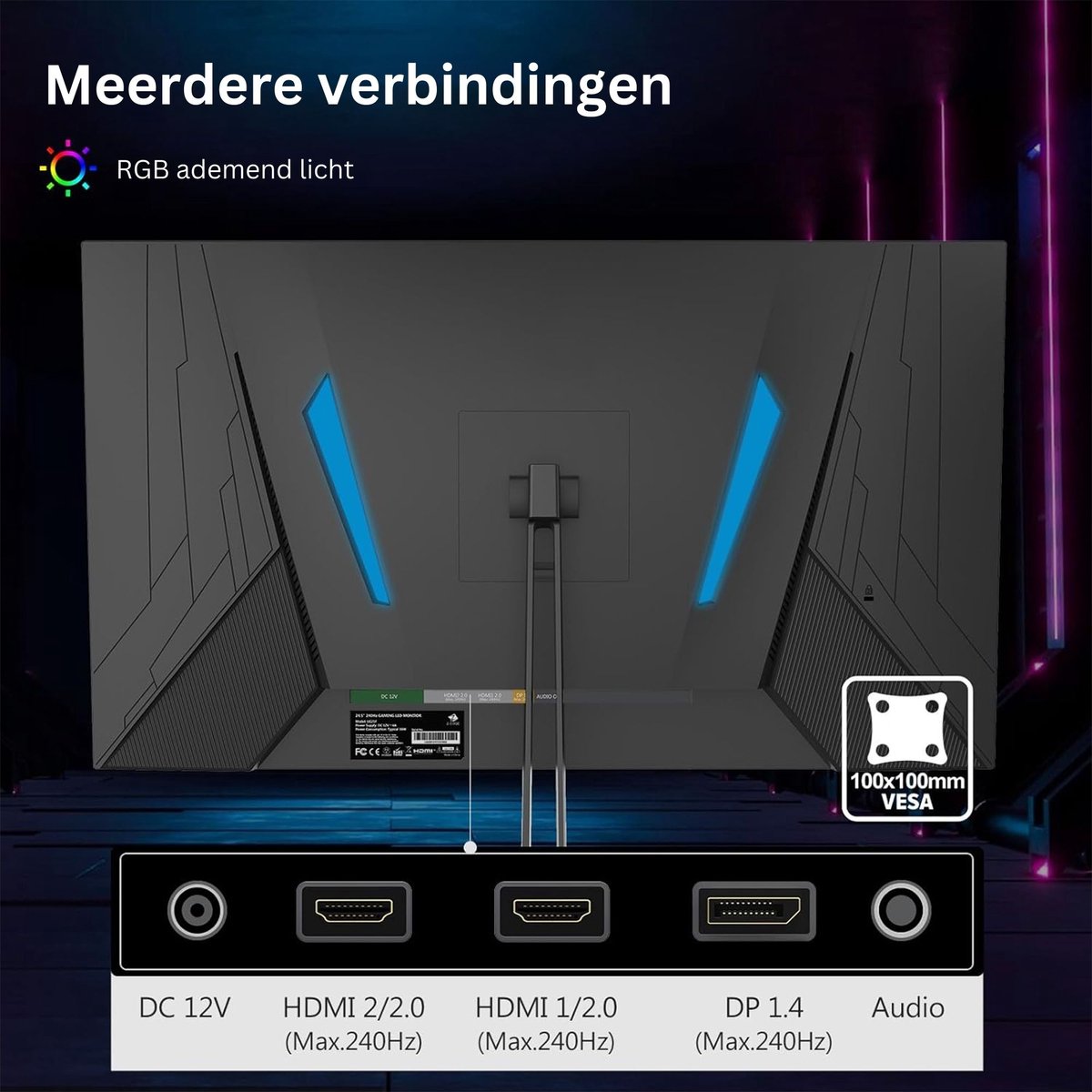 VELTRR Portable Monitor - Draagbare Scherm - Gaming - Full - afbeelding 3