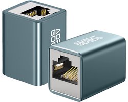 AdroitGoods RJ45 Koppelstuk - UTP Koppelstuk - CAT7 adapter/10Gbps - Verlengstuk Internetkabel - RJ45 (Vrouwelijk) naar RJ45 (Vrouwelijk) - Ethernet Verlengstuk