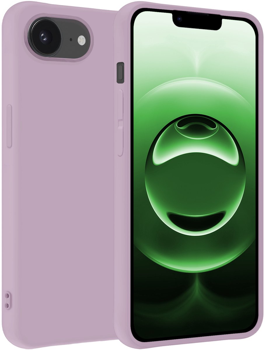 Hoesje Geschikt voor Apple iPhone 16e - Sterk & Shockproof - Hoes Cover - Siliconen Case - Lila