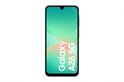 Zwarte Samsung Galaxy A26 5G telefoon met een groen abstract scherm, tekst "Galaxy A26 5G".