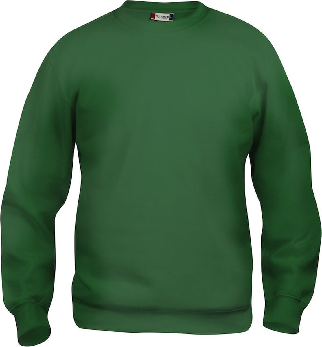 Clique Basic Roundneck 021030 - Flessen-groen - M