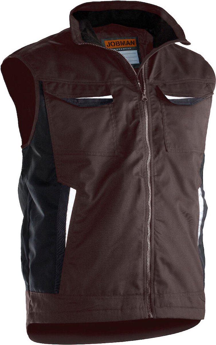 Jobman 7517 Service Vest Lined 65751720 - Bruin - S