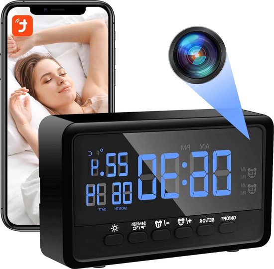 Best Small Hidden Spy Camera Wireless Hidden,HOSUKU 1080P Clock