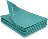 Tapis de yoga pliable pour voyage - Tapis de sport de 4 mm d'épaisseur - Tapis de fitness antidérapant pour yoga et pilates - Convient pour le yoga et le fitness en intérieur et en extérieur