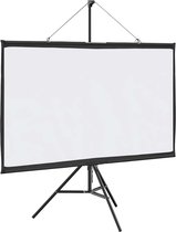 Écran De Projection Mural Pliable 67 Pouces 1:1 – Parfait Pour Films, Jeux, Présentations Et Extérieur | Facile à Accrocher, Transportable