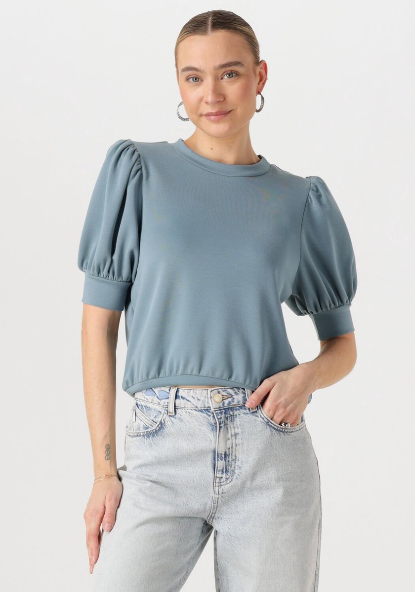 Minus Livana T-shirt Tops & T-shirts Dames - Shirt - Lichtblauw - Maat XS