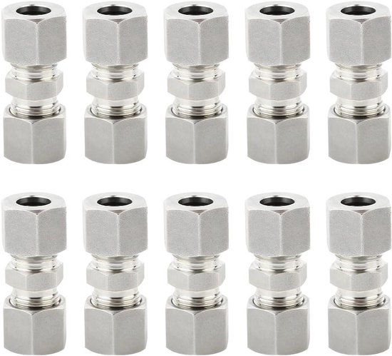 Klemschroefverbindingen van messing, recht, 15 mm, multipack met 1, 2, 4 stuks