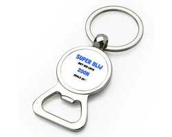Akyol - super blij met een lieve zoon zoals jij flesopener - Zoon - de liefste zoon - verjaardag - cadeautje voor zoon - zoon artikelen - kado - geschenk - 9 bij 3 cm